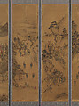 Scenes from the cycle of life, Ten-panel screen; ink an color on paper, Korea